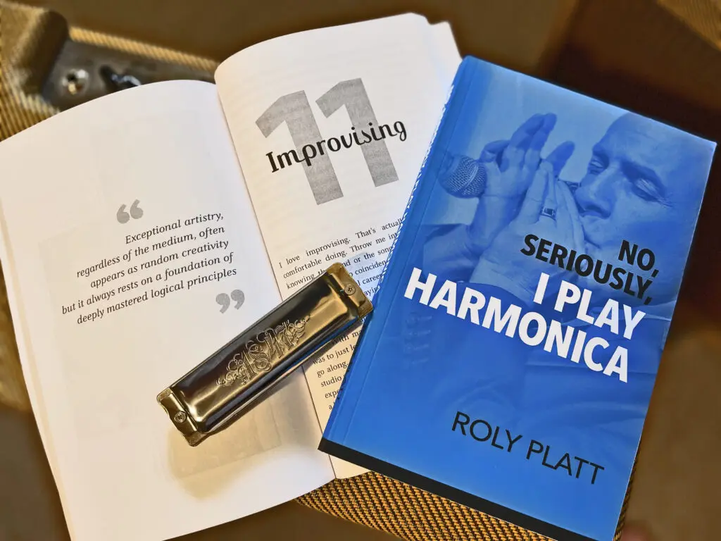 Harmonica book, funny, Roly Platt, autobiography