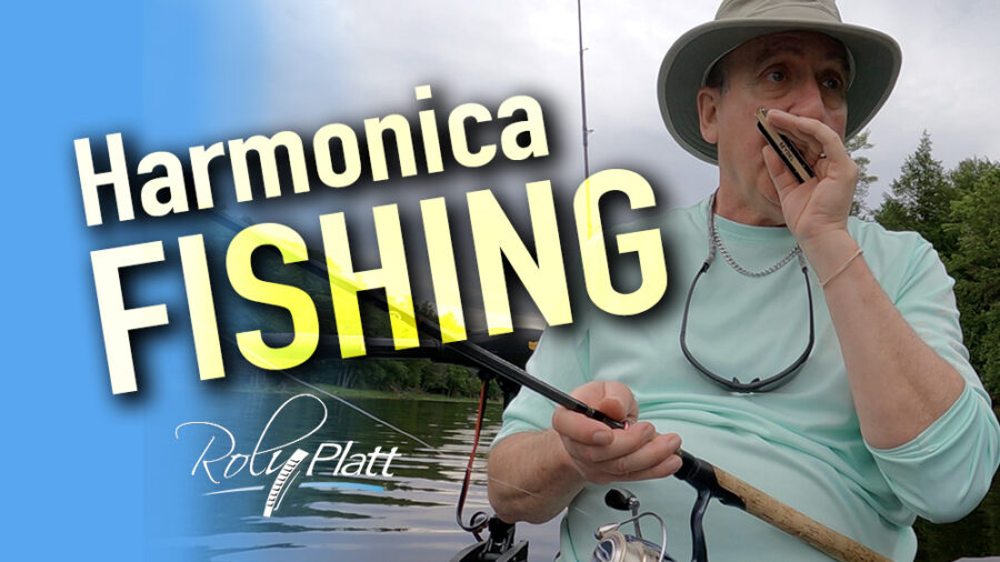 Harmonica kayak fishing Roly Platt